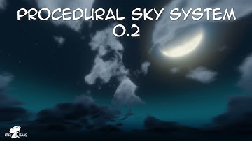 Procedural Sky System Night -  Blender add-on