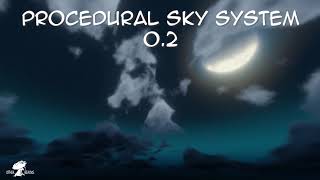 Procedural Sky System Night -  Blender add-on