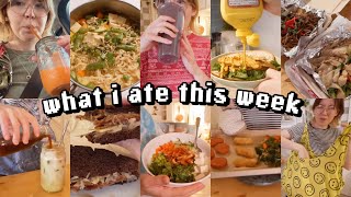 What a week of (vegan) food looks like when I'm broke & have no time