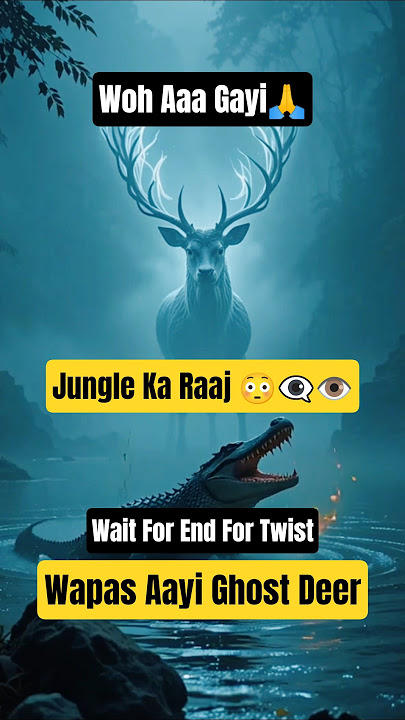 Ghost Deer Wapas Aayi – Not for Revenge, But to Protect! 🦌 | Jungle Horror Real Story #shortsfeed