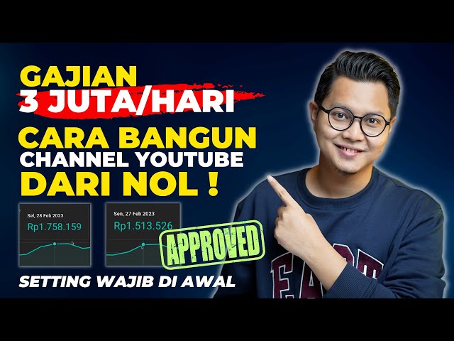 Tembus Gajian 3 Juta/Hari, Cara Buat Channel Youtube Dari Nol Khusus Pemula Terbaru 2023! class=