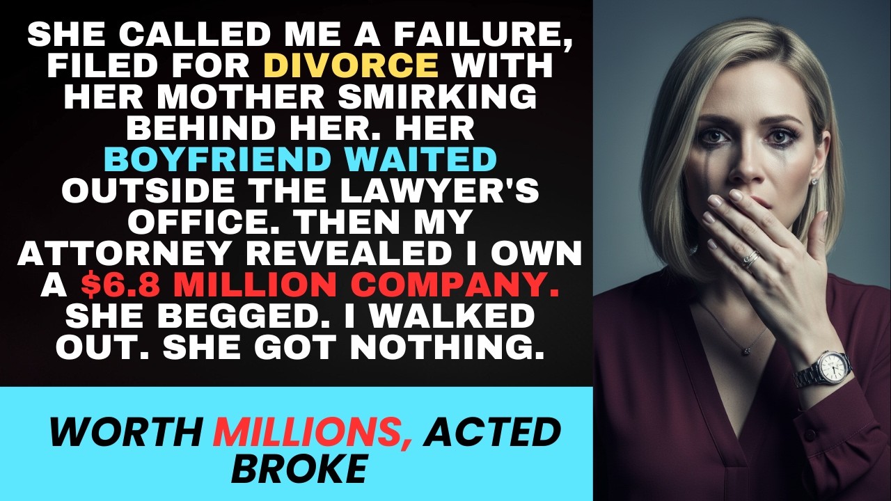 I Pretended To Be Broke For 3 Years, The Day She Filed For Divorce I Finally Revealed The Truth