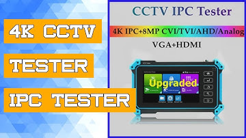 4K CCTV Tester IPC Tester Monitor Camera Testing Tool 8MP AHD CVI IPC Camera Tester VGA HDMI Input P