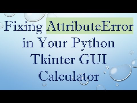 Fixing AttributeError in