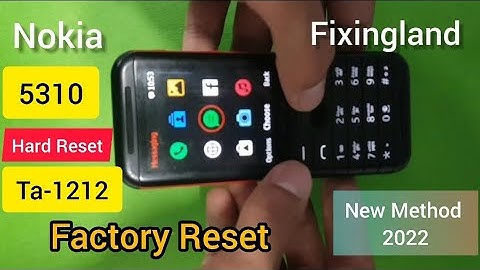 Hard reset infinity best2/ Nokia 5310(TA-1212) factory reset / Unlock Code / New Method 100% OK