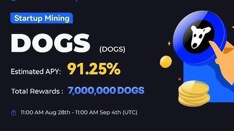 STAKE & EARN 7 MILLION DOGS TOKEN ⚡ DOGS STARTUP MINING