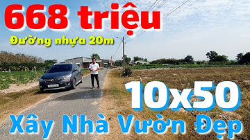 Đất đẹp 10x50 đường nhựa 20m bán giá rẻ 668 triệu có thổ cư xây nhà vườn rất OK ở Bến Cầu Tây Ninh