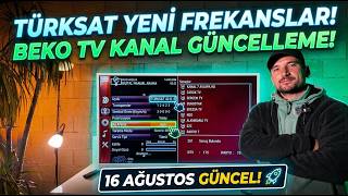Beko TV Kanal Ayarlama | 16 Ağustos 2026 Türksat Yeni Frekans Yükleme