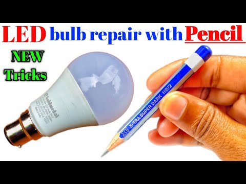 LED bulb repair with Pencil || 💡 how to repair led bulb at home.