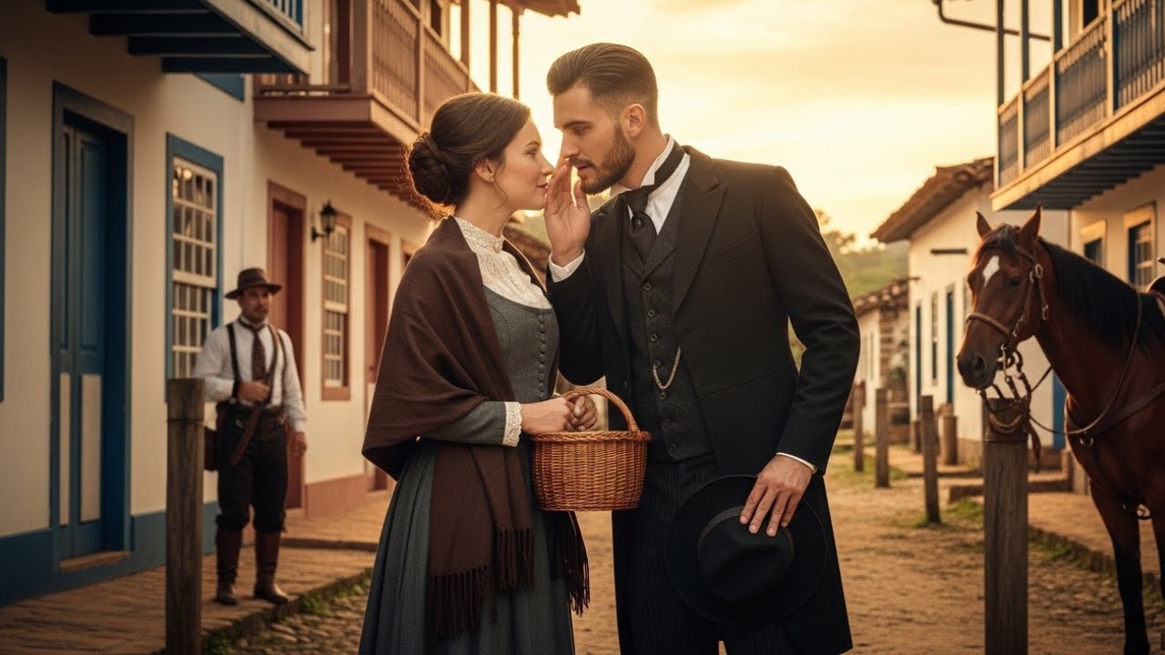 O Barão viúvo a viu ser humilhada na loja e disse: “Venha comigo… hoje sua mesa terá flores.”
