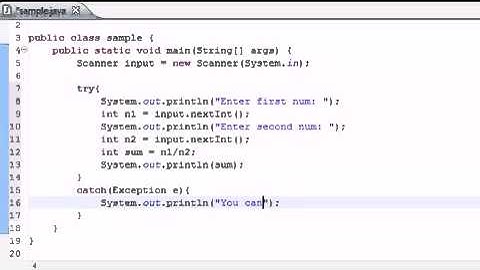 Java Programming Tutorial   82   Exception Handling
