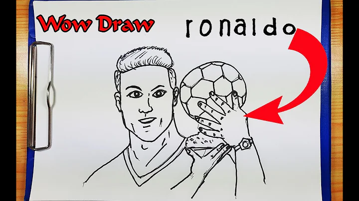 How To Draw Cristiano Ronaldo - How To Turn words RONALDO into CARTOON - Drawing Cristiano Ronaldo