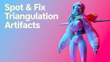 Spot and Fix Triangulation Artifacts on a Low-Res Mesh