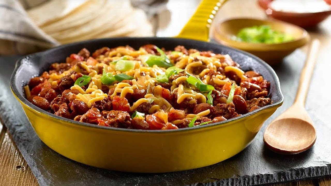 Frijoles con Carne y Queso para Tacos