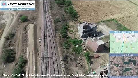 Drone based mapping of Railways