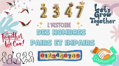 Les nombres pairs et impairs,  histoire pour enfant, lire et écrire pour apprendre le français