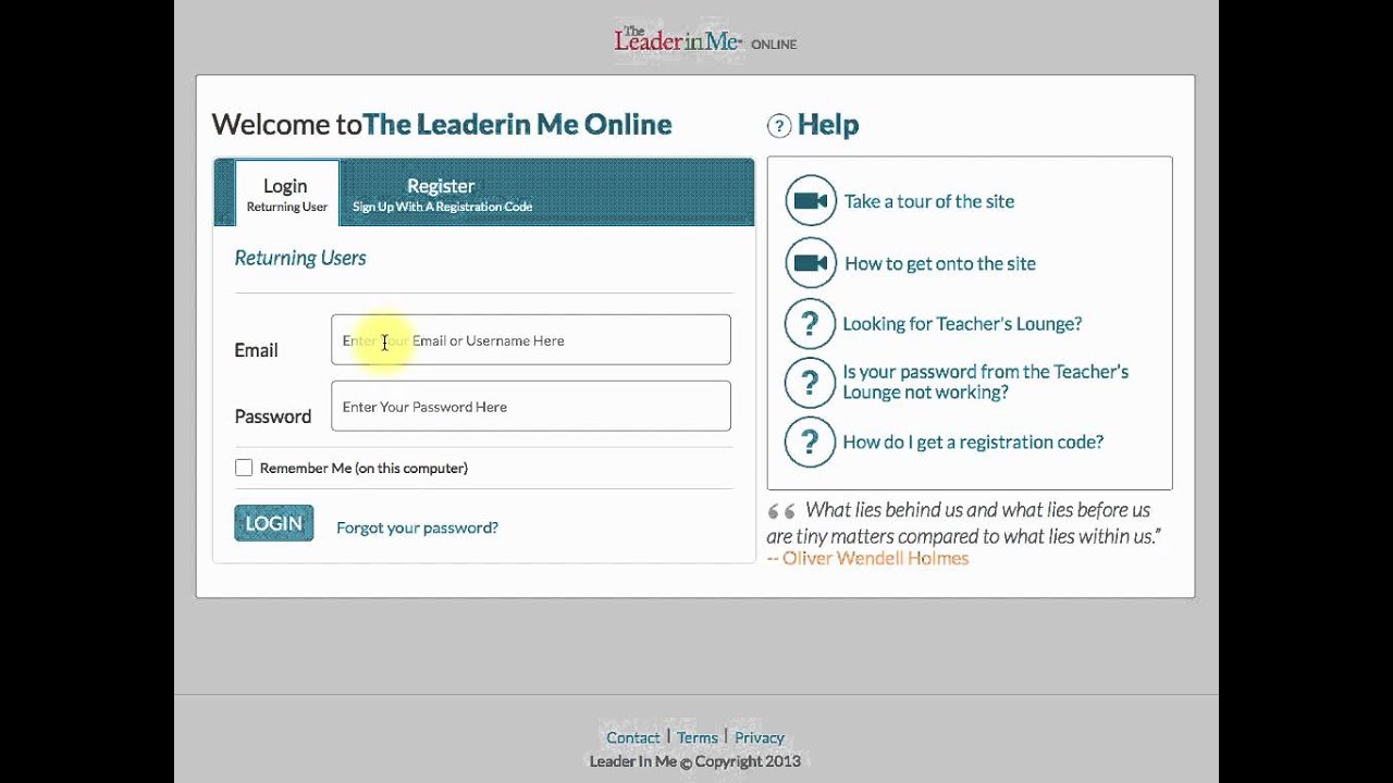 How to Log In to The Leader in Me Online YouTube
