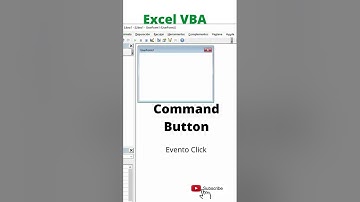 Command Button Evento Click | Excel VBA