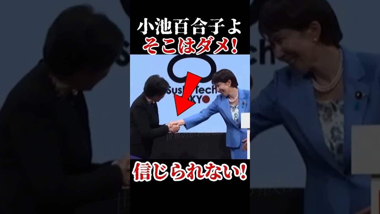 【驚愕】小池百合子氏、高市氏の『あの手』を…これ許されるの？ #高市早苗 #小池百合子 #リウマチ #握手 書き出し