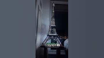 Best @LEGO Eiffel Tower transition?👀 #lego #shorts #transition #eiffeltower #lights #fyp #viral