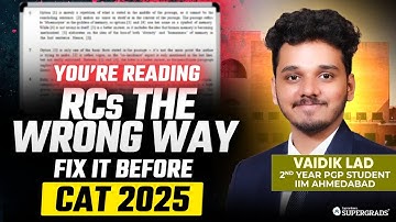 Crack VARC with THESE Proven RC Tricks for 99%ile in CAT 2025