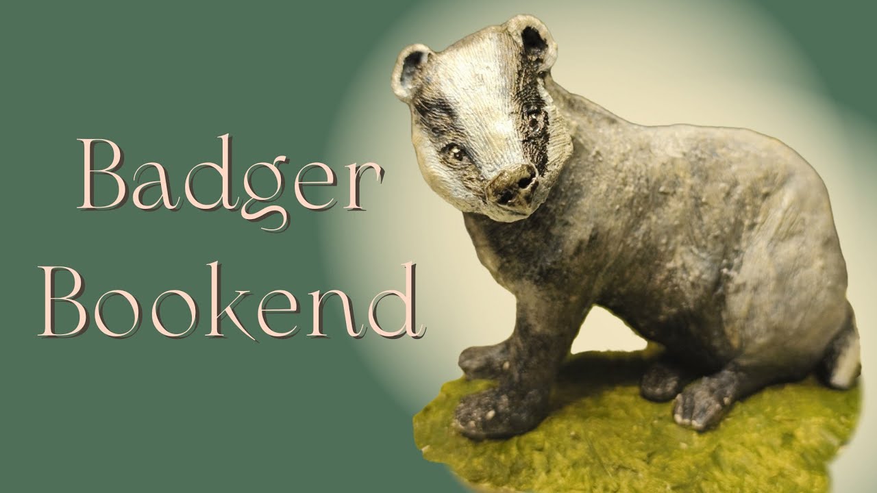 Badger Bookend | A Quiet Counterbalance in Clay