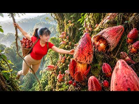 Cosechando Muchos Hongos Silvestres  Gran Recolección Para Vender en el Mercado | Vida en Naturaleza