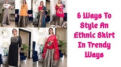 HOW TO STYLE AN ETHNIC SKIRT WITH LATEST FASHION TRENDS |#ethnicskirtstyling #fashiontrends