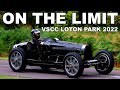 Vintage cars on the limit at vscc loton park 2022  era bugatti type 51 and more