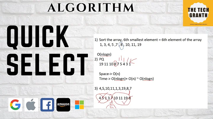 Find the k th Smallest/Largest Element | Quick Select Algorithm | Optimizing Quick Sort