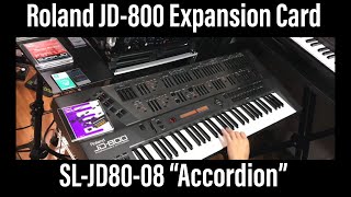 (1/2) Roland JD800 SL-JD80-08 Accordion preset patches sounds synthesizer シンセサイザー