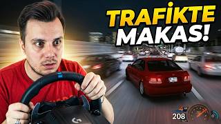 Honda Civic ile Trafikte Makas Attım - Assetto Corsa
