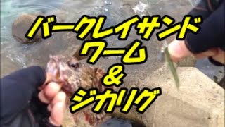 【海釣りルアーフィッシング】バークレイ　ガルプ　サンドワーム＆ジカリグ