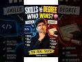 Your Future ⚠️ Depends On This One Choice 🎯 #shorts #telugu #Skills #degree #students #careergrowth