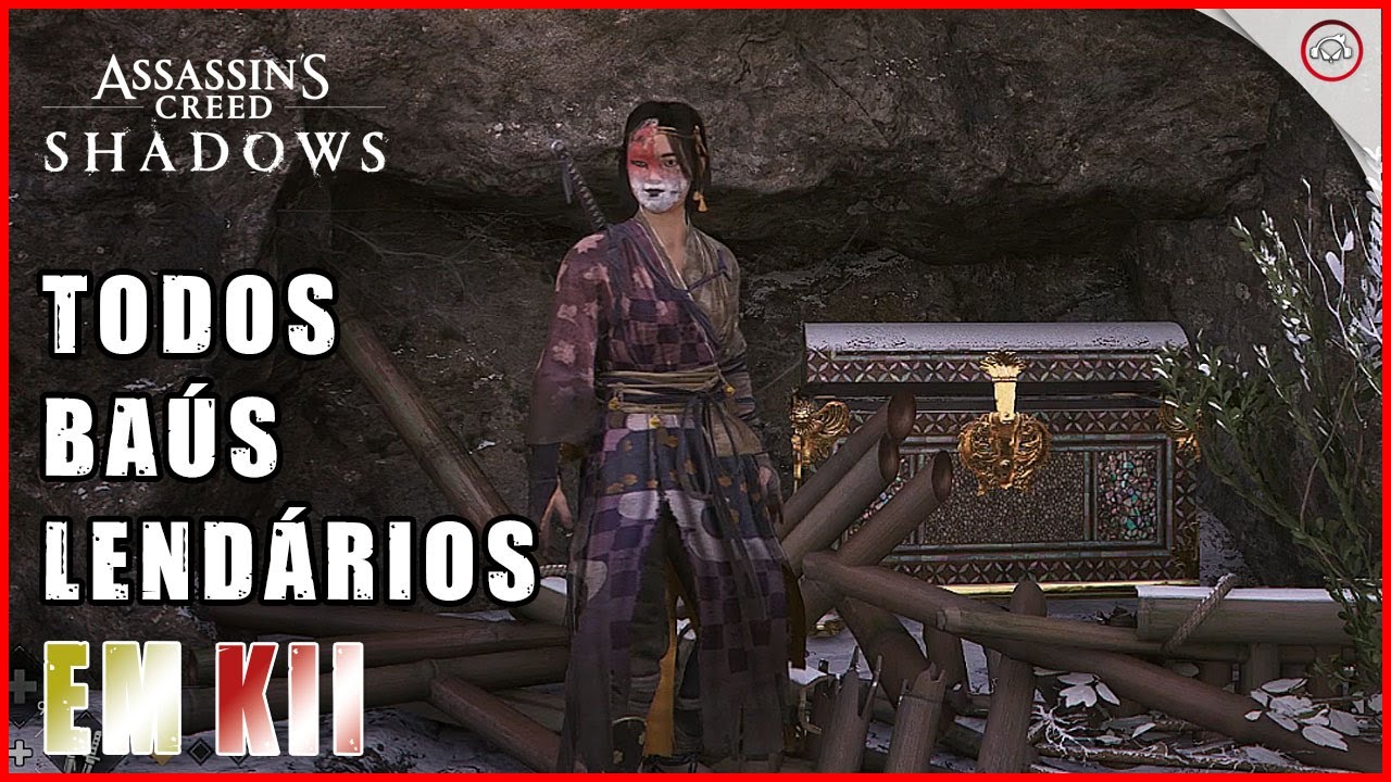 Miniatura do vídeo AC Shadows, Como achar todos os baús lendários em KII | Super-Dica