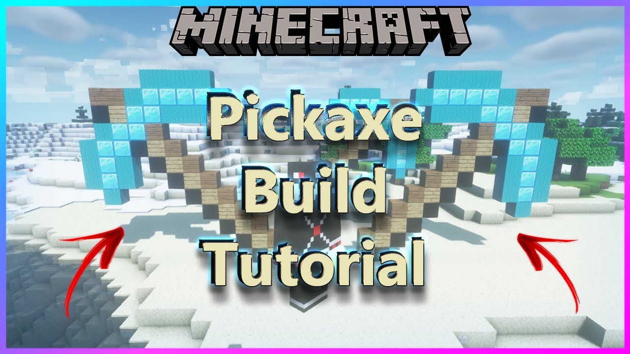 DIAMOND PICKAXE - PIXEL ART TUTORIAL MINECRAFT! - YouTube