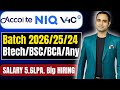 Finally Batch 2026/2025/2024 Hiring | Accolite/NIQ/V4c | Btech/BSC/BCA/Any