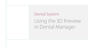 How to use the 3D Preview in Dental Manager in 3Shape Dental System