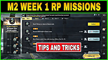 C1S1 M2 WEEK 1 ROYALE PASS MISSIONS EXPLAINED BGMI || M2 WEEK 1 RP MISSIONS IN PUBG MOBILE