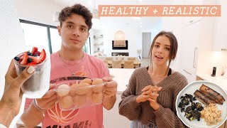 REALISTIC What I Eat In A Day! (husband & wife)