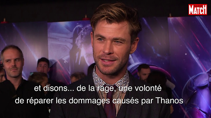 Chris Hemsworth : "La bande des Avengers restera des amis à vie"