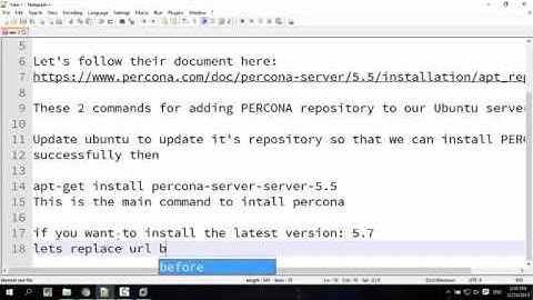 Install And Configure Percona