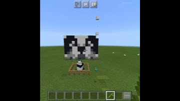 Pixel Art Of Panda  #Shorts #Satisfying #Minecraft