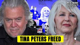 Tina Peters FREED After 606 Days in Prison – Speaks LIVE with Steve Bannon