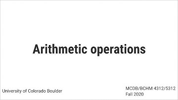 Arithmetic Operations