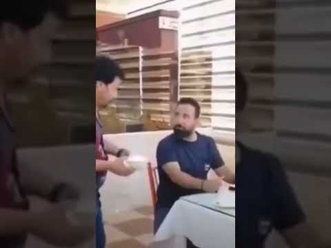 Waiter pranks customers dropping food 😂😂 subscribe @daonestop454
