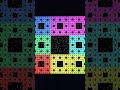 Sierpinski Carpet Emerges from Chaos Game — 200K Points Then Fills the Holes #shorts