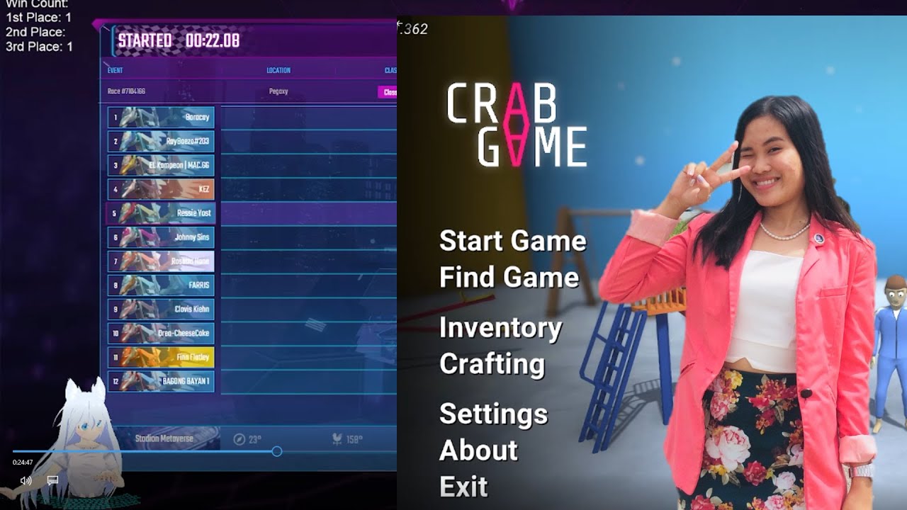 PLAYING PEGAXY  XXX CRAB GAME  