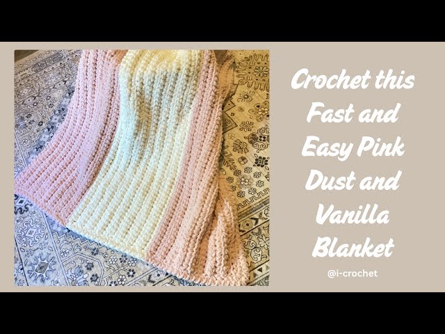 Pink/orange/white Crochet Baby Blanket Pink/orange/white Crochet Baby Blanket