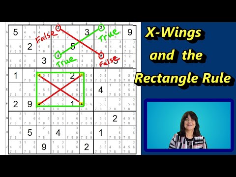 X-Wings and the Rectangle Rule for Solving Medium to Hard Sudoku Puzzles